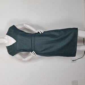 Luca Luca Green Wool Cashmere Blend Careerwear Sheath Dress Size 48= US 16